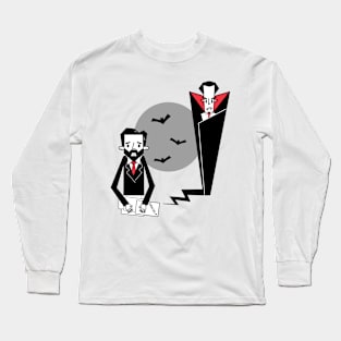 Dracula and Bram Stoker Long Sleeve T-Shirt